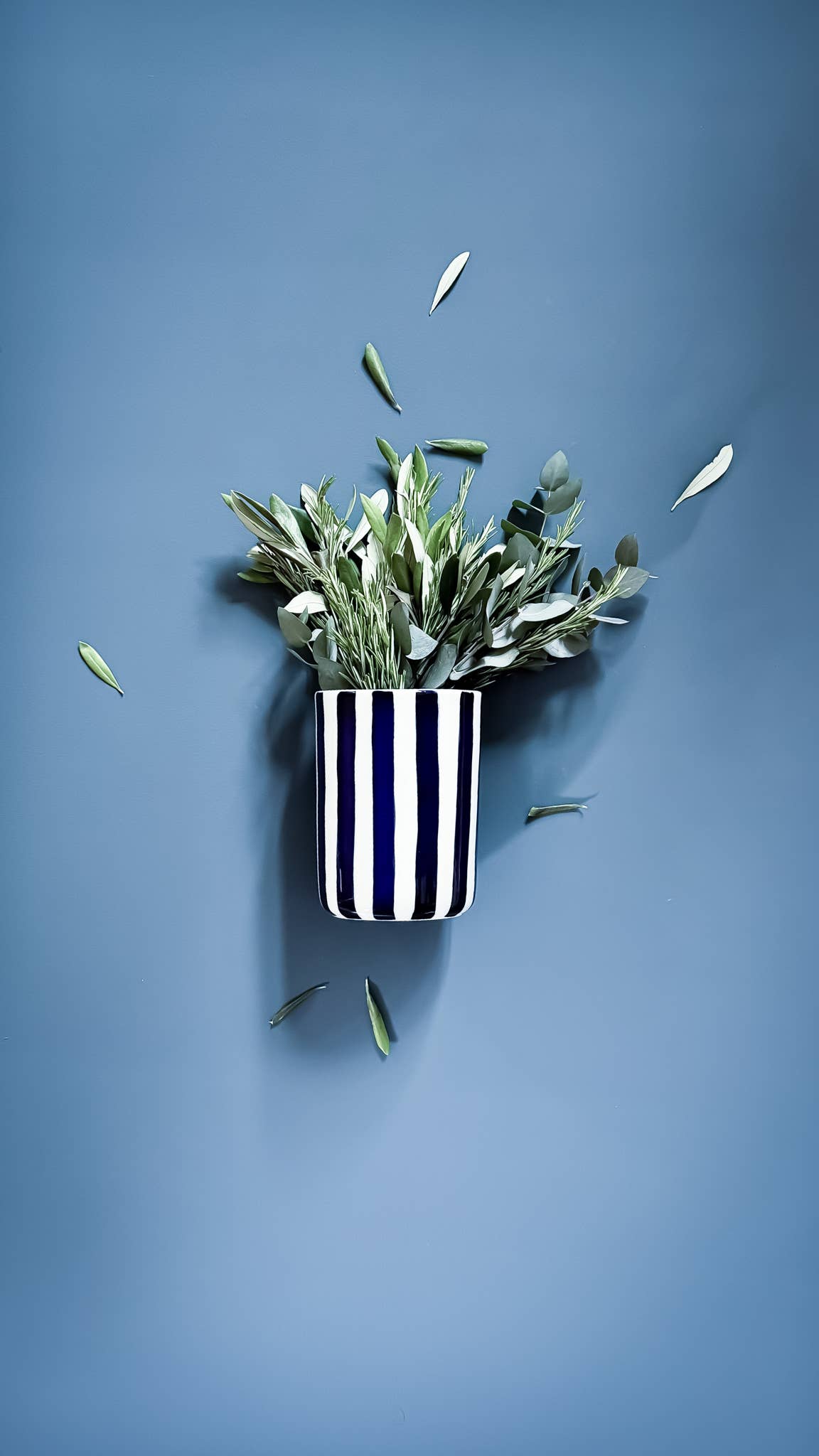 Magazin Minori Vase Stripes - mare blue