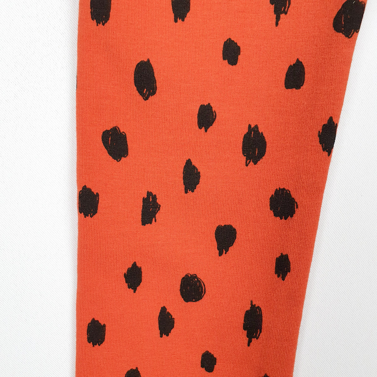Kinderleggings 'rost/schwarz gepunktet' Sweat