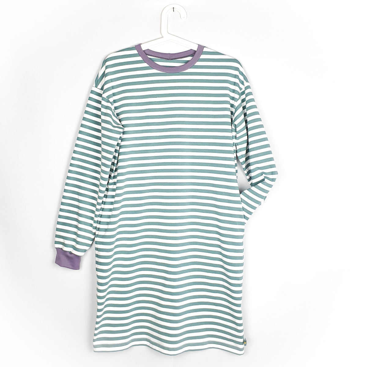 Studio du. Oversize Kleid Damen mint Ringel