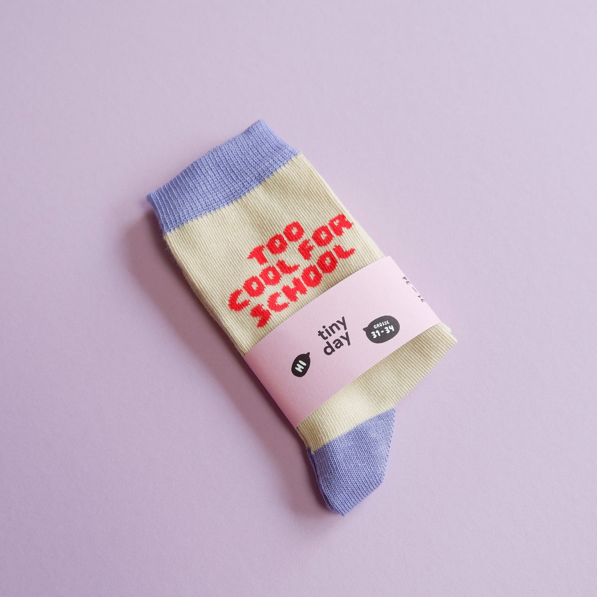 Tinyday "Too cool for school" Socken Flieder