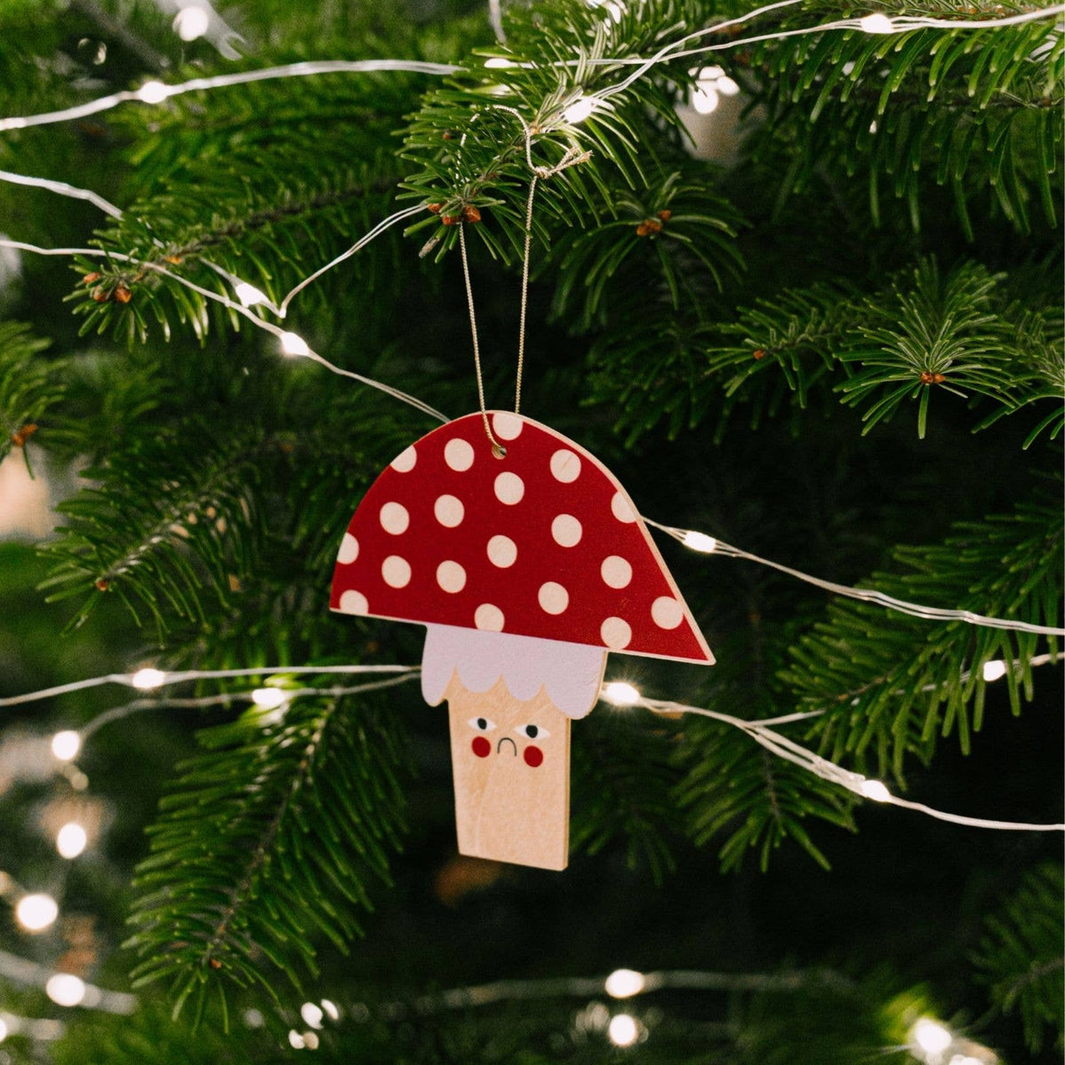 Pilz-Weihnachtsbaum-Hängedekoration