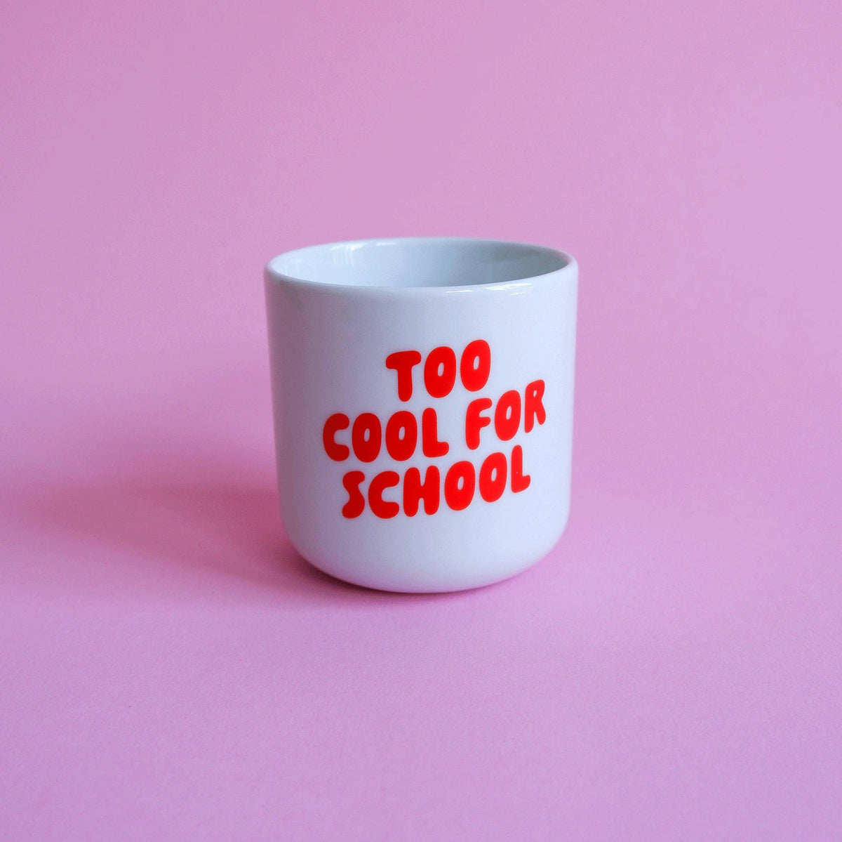 Tinyday "Too cool for school" Becher | rot