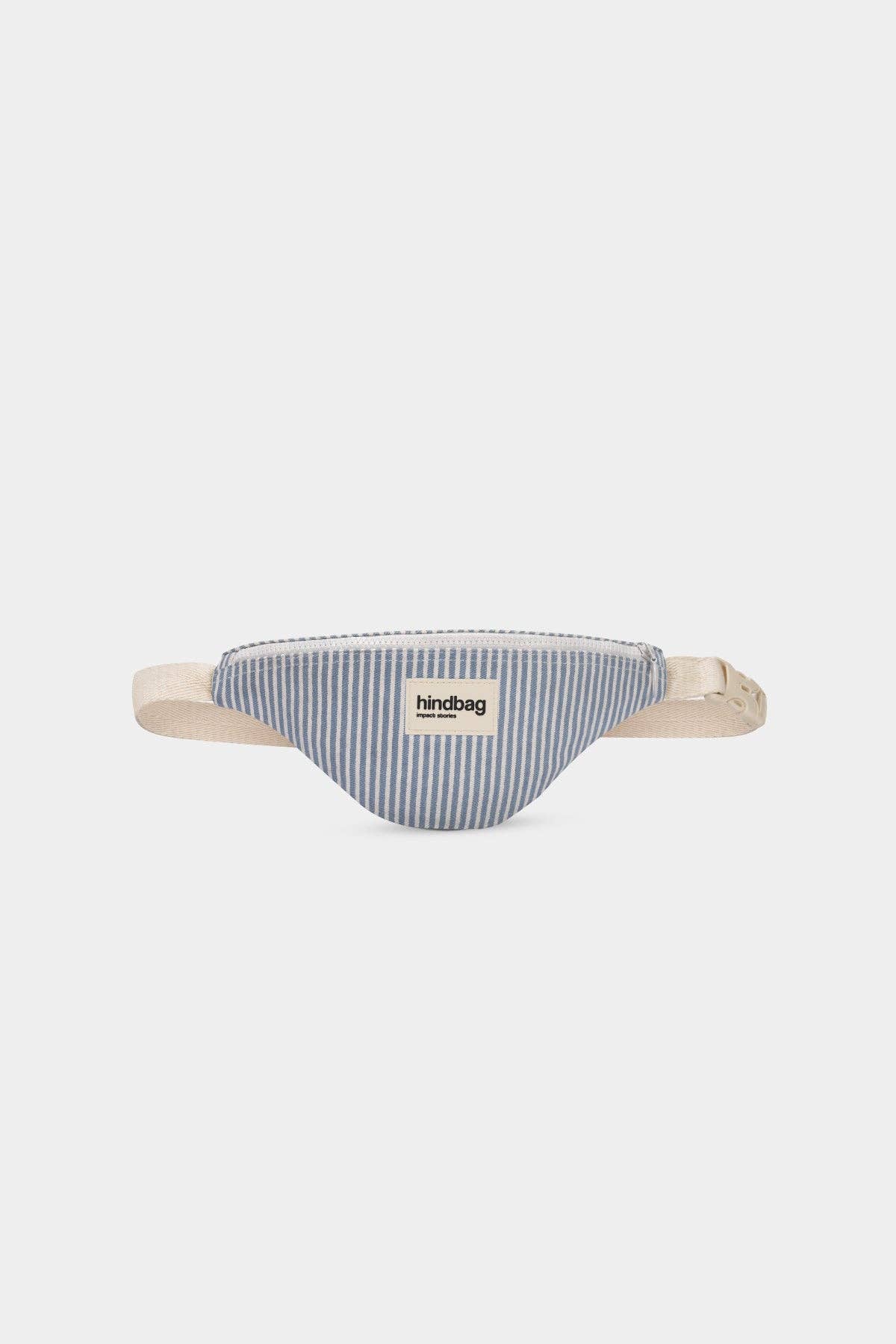Hindbag Bauchtasche "Augustin" blau gestreift