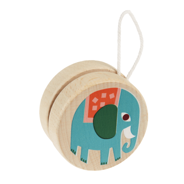 Hölzernes Yoyo 'Wild Wonders, Elefant'