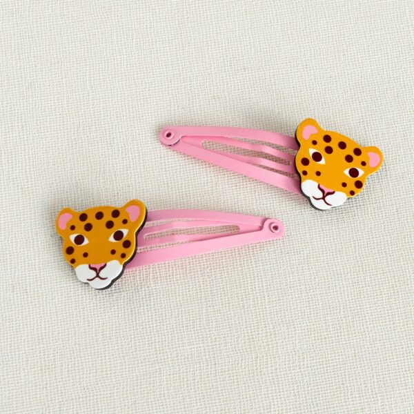 Haarspangen 'Wild Wonders Leopard' (2-Er Set)