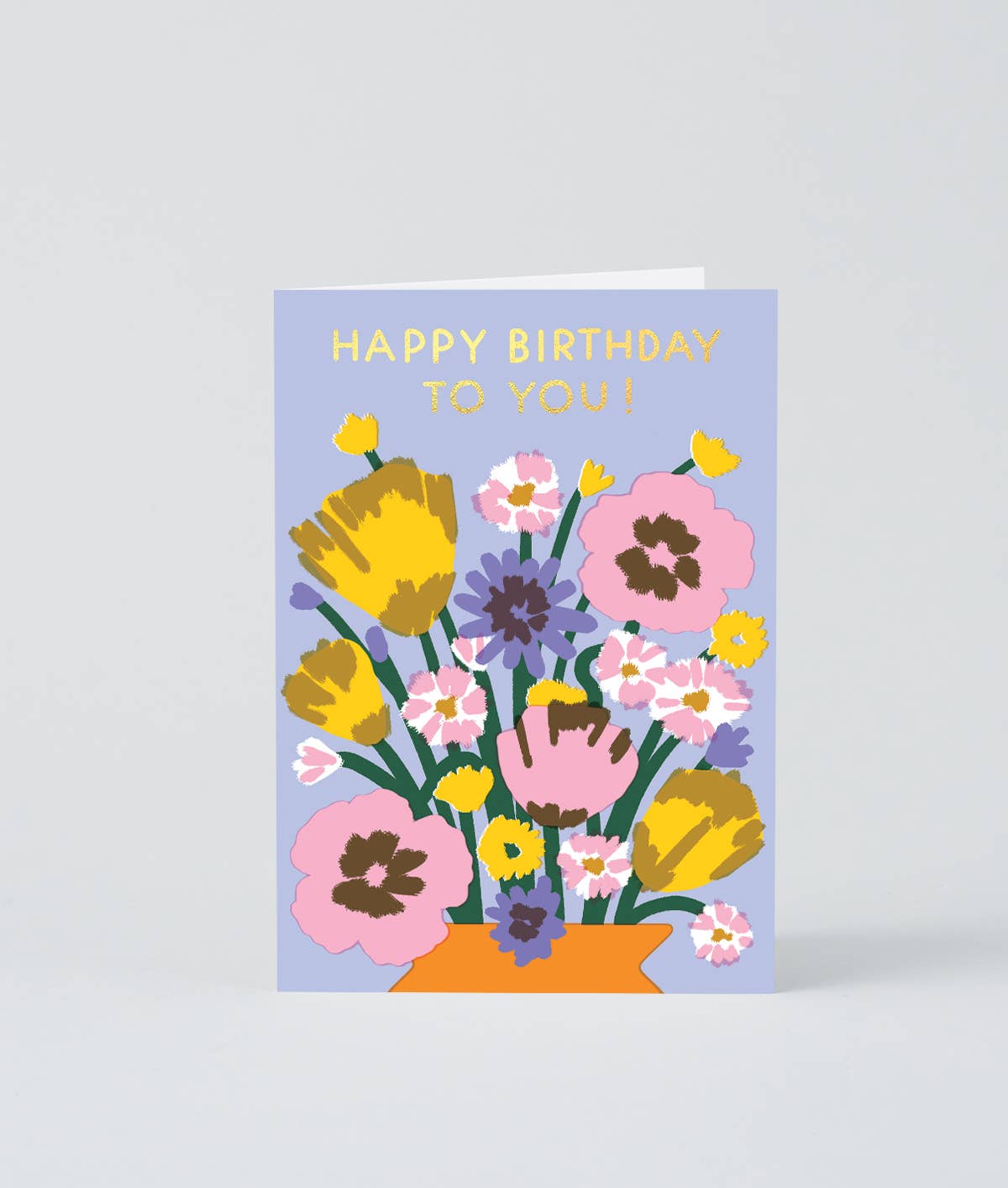 Wrap - Glückwunschkarte „Happy Birthday to You!“ mit Golddruck
