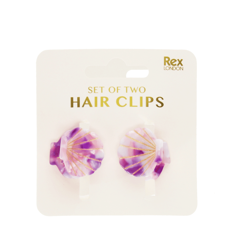 Seashells hair claw clips 2'er Set