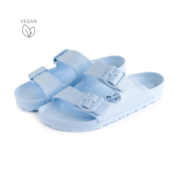 VEGANE BIO EVA SANDALE COACHELLA AVISPAS Farbe hellblau