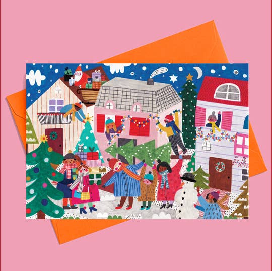 WEIHNACHTSSZENE Karte Daria Solak