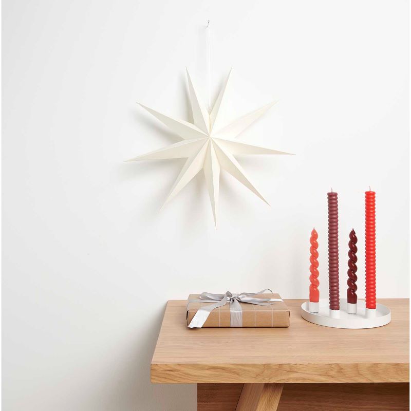 Papierstern Auffaltbar 'weiß' (45cm) Rico Design