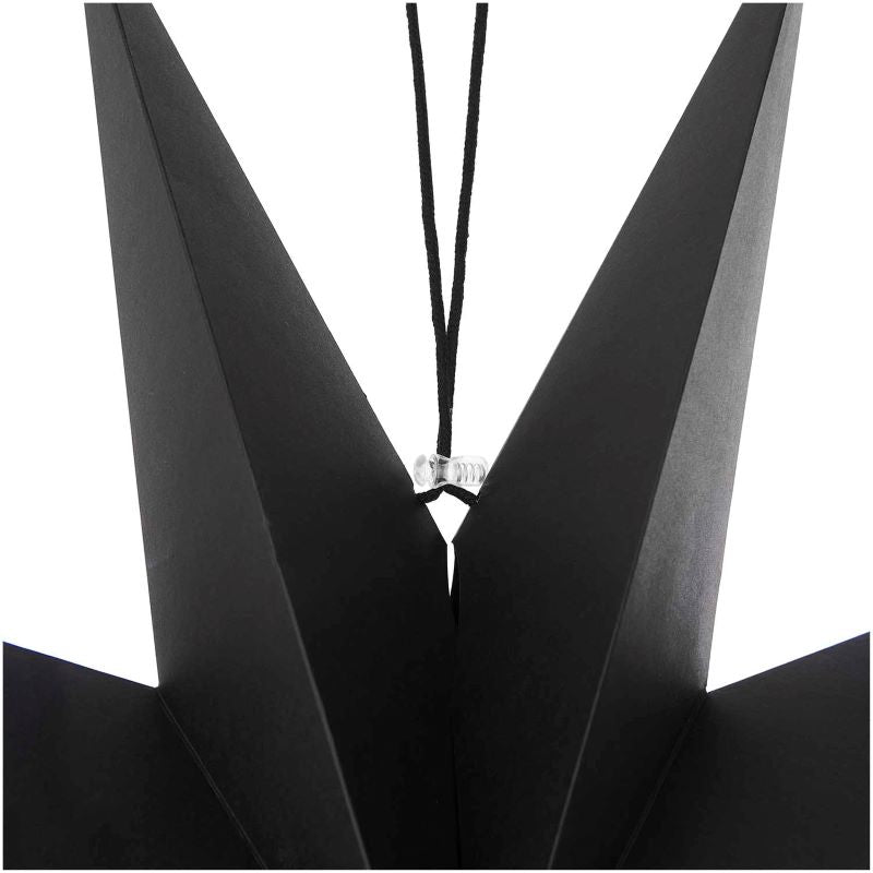 Papierstern auffaltbar 'schwarz' (45cm)  Rico Design