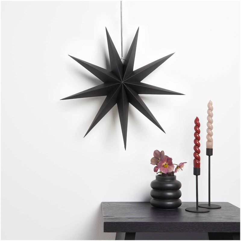Papierstern auffaltbar 'schwarz' (45cm)  Rico Design