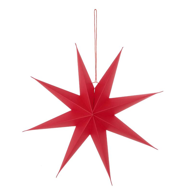 Papierstern Auffaltbar 'rot' (45cm) Rico Design