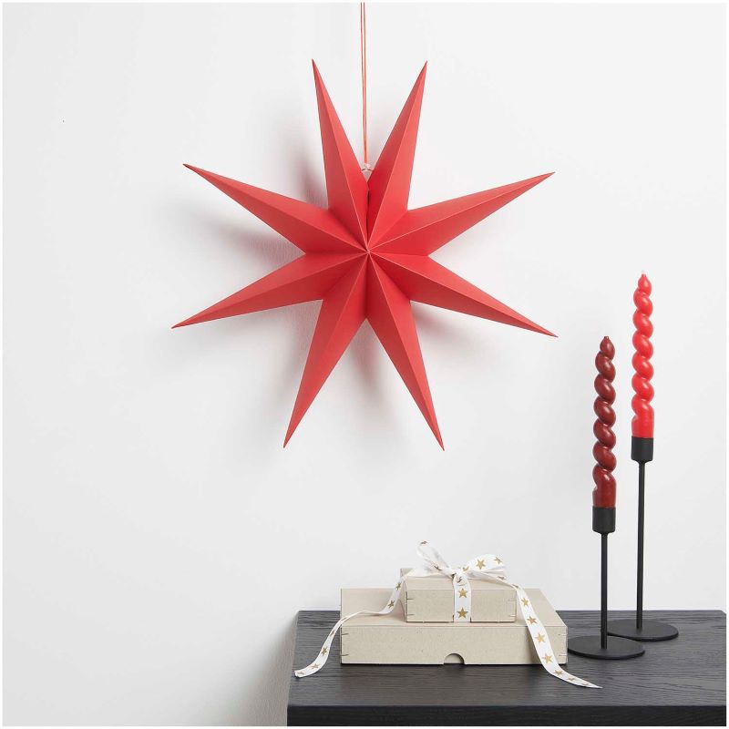 Papierstern Auffaltbar 'rot' (45cm) Rico Design