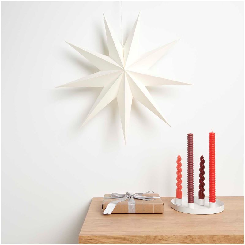 Papierstern Auffaltbar 'weiß' (60cm) Rico Design