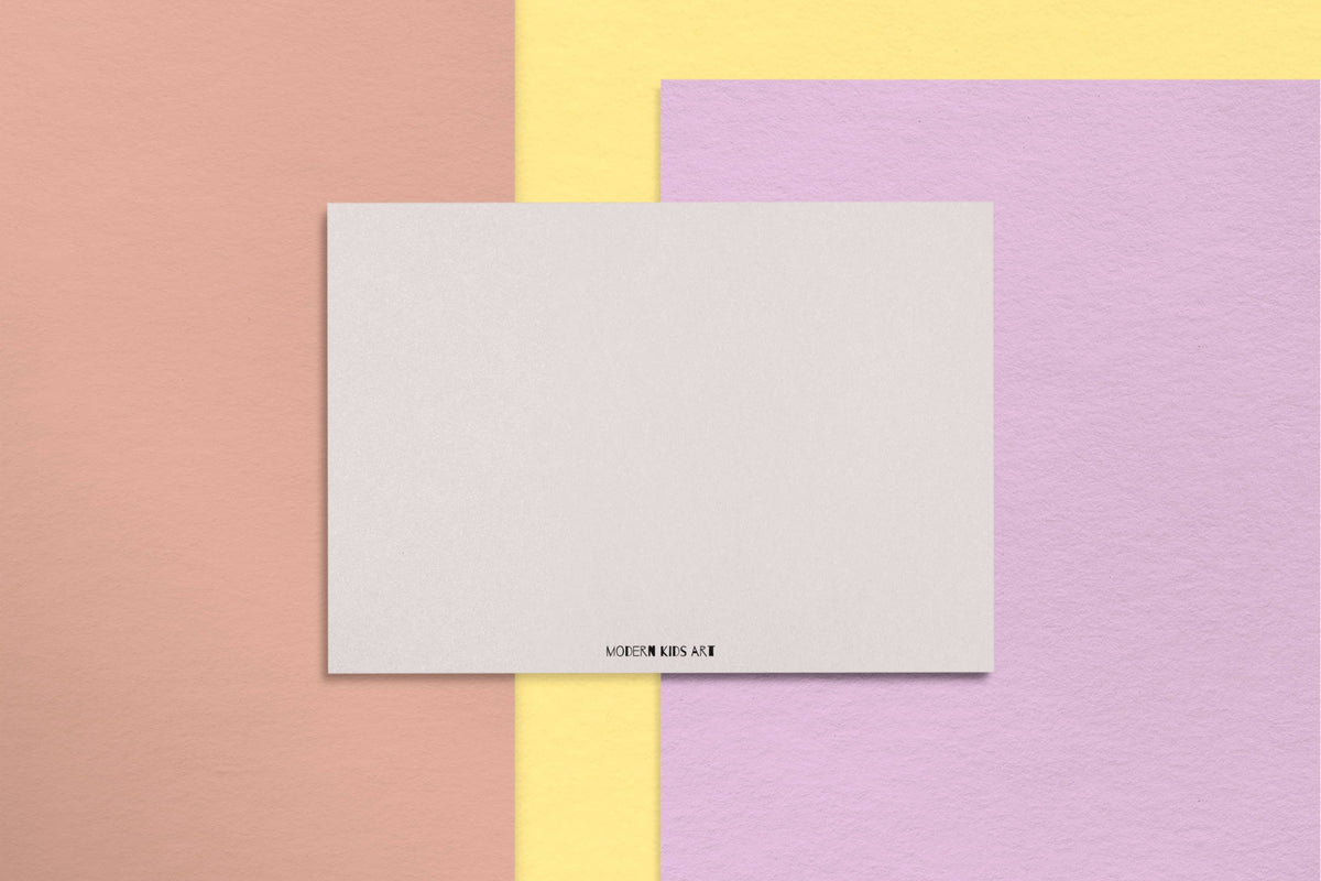 Modern Kids Art - Einladungskarten "Regenbogen"