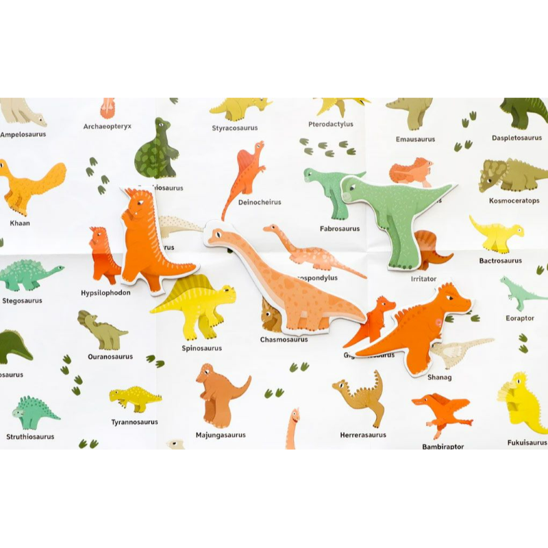 Knäuel-Puzzle '49 Dinos und 1 Asteroid' Laurence King Verlag