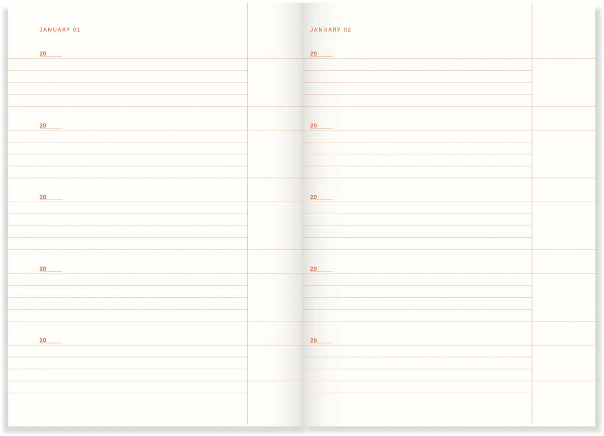 A-Journal One line a day Tagebuch - rosa grid