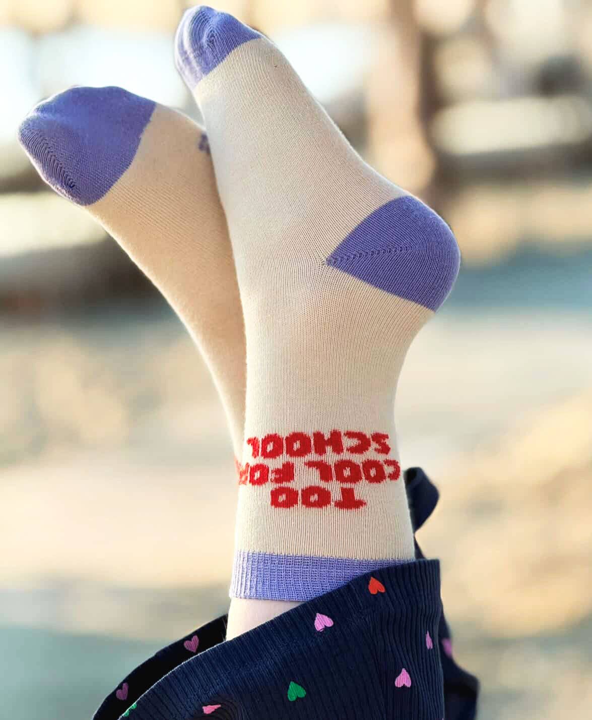 Tinyday "Too cool for school" Socken Flieder