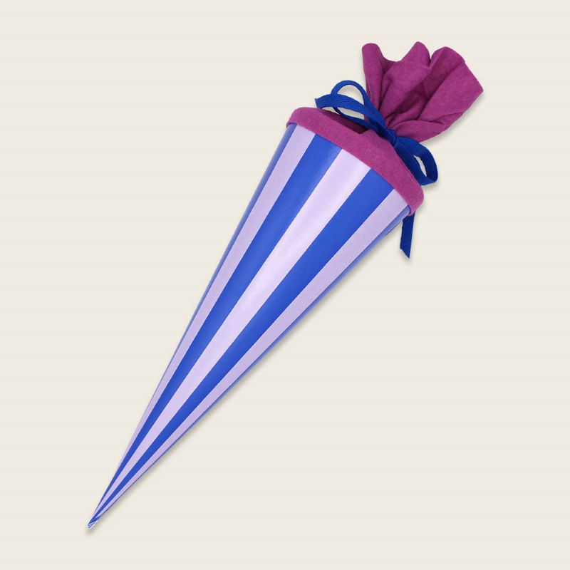 (Geschwister)Schultüte 'Streifen lavendel/lila, 35 cm' AvaundYves