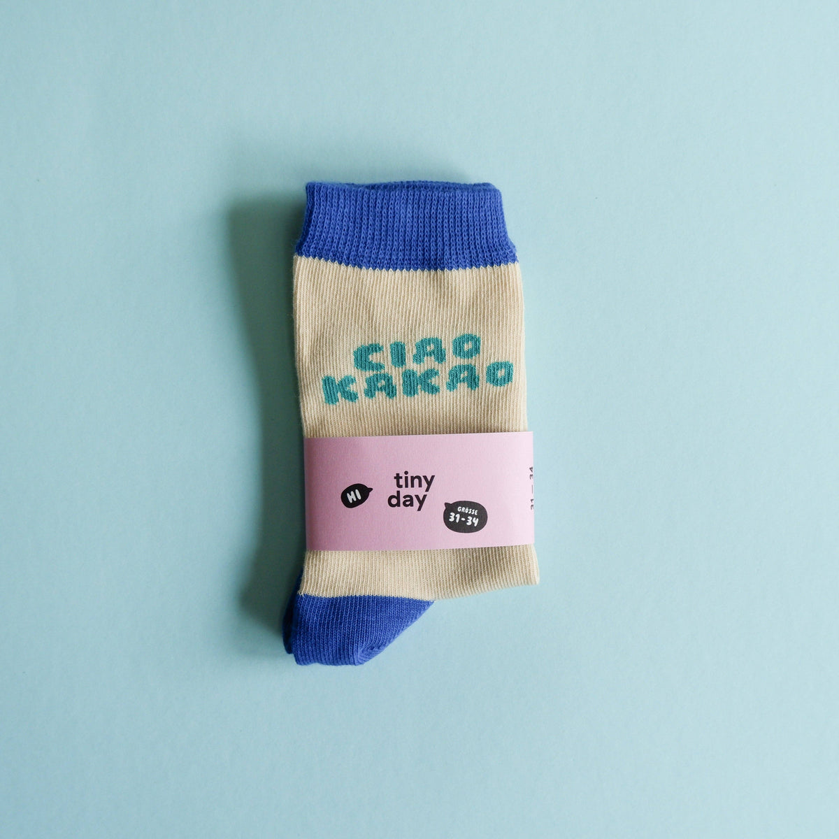 Tinyday Ciao Kakao-Socken Blau
