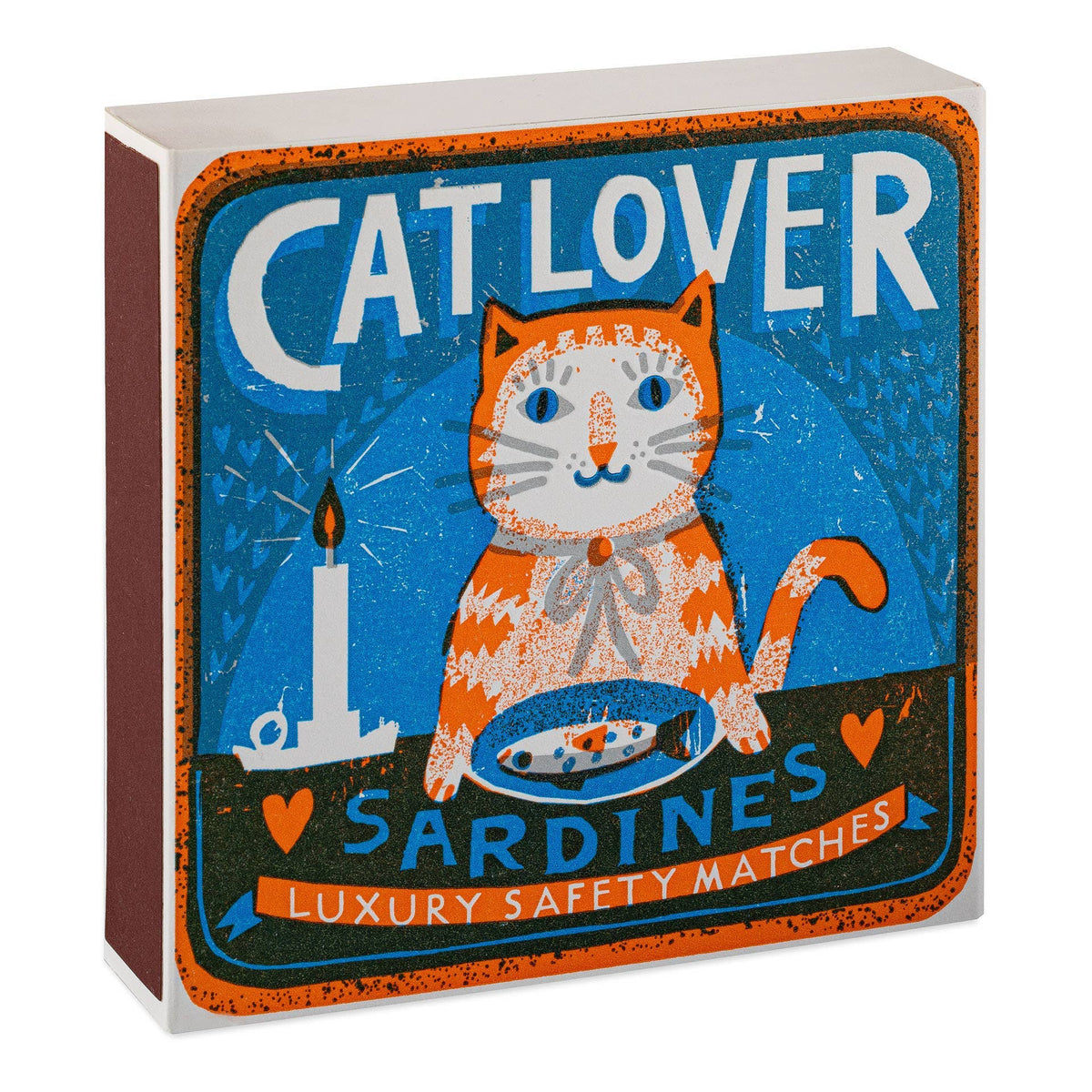 Katzenliebhaber Sardinen | Quadrat - Sicherheitsstreichhölzer