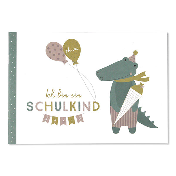 Erinnerungsbuch 'Ich bin ein Schulkind – Krokodil und Fuchs' Ava und Yves