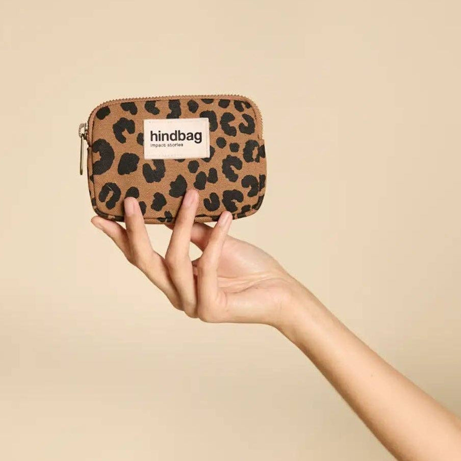 Lili Leopard Zimt Geldbörse