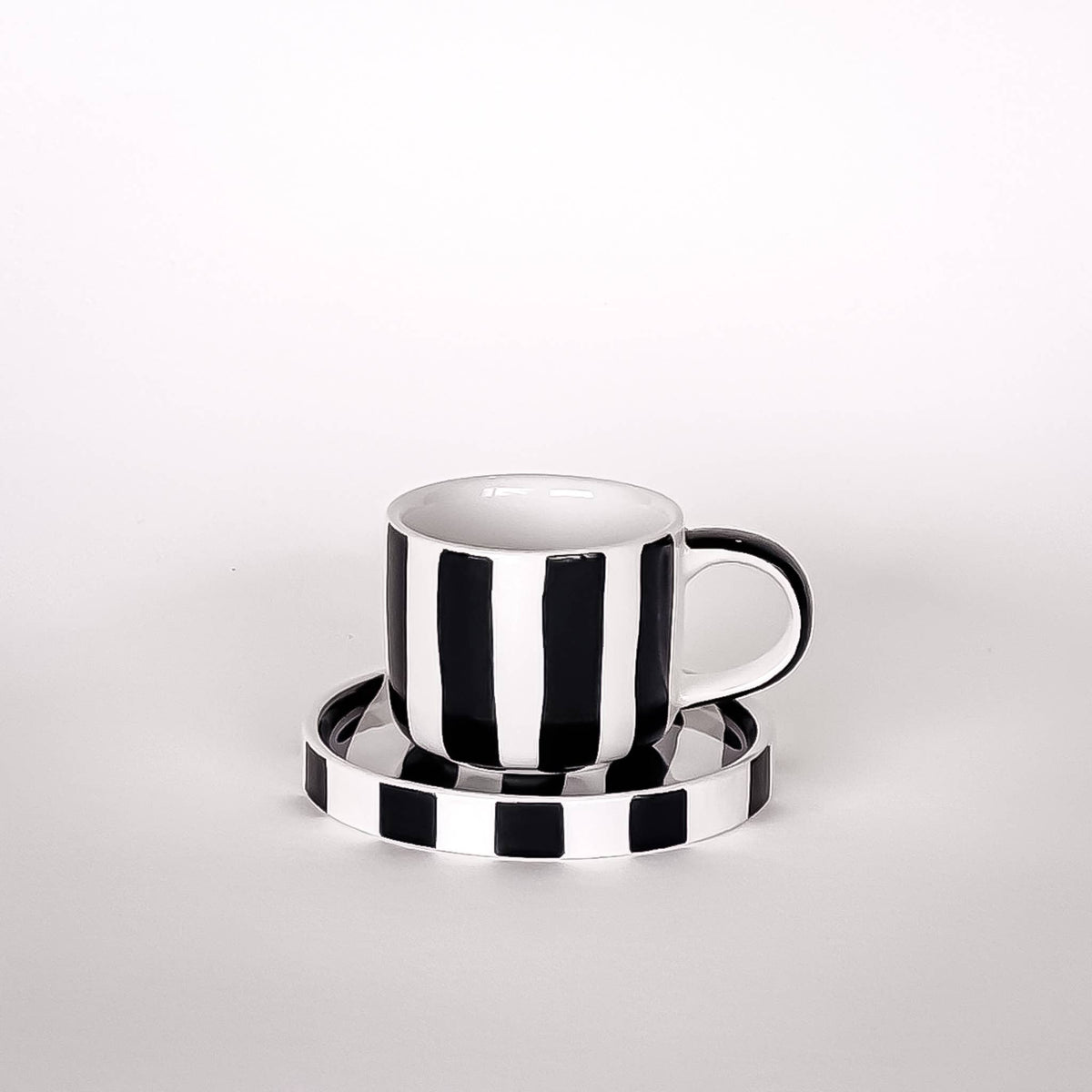 Magazin Minori - Espresso Stripes - vulcano black (2er Set - 4 Teile)
