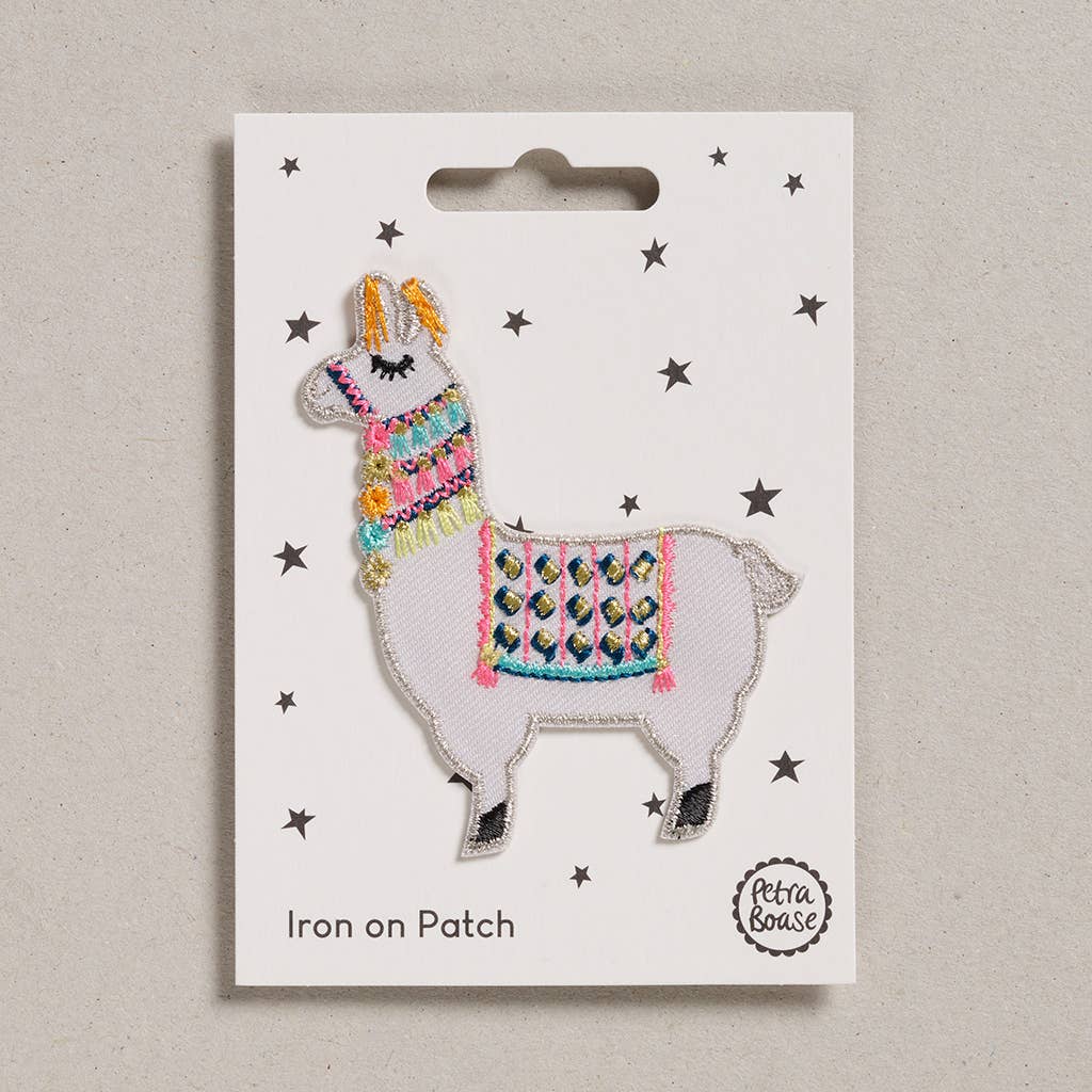 Aufbügelflicken -Lama Petra Boase