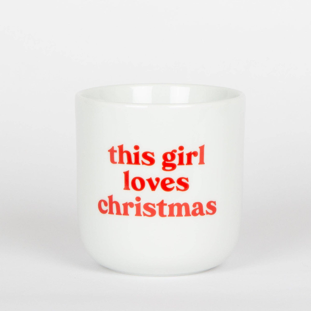 Becher "Christmas Girl" von  Frau Hansen