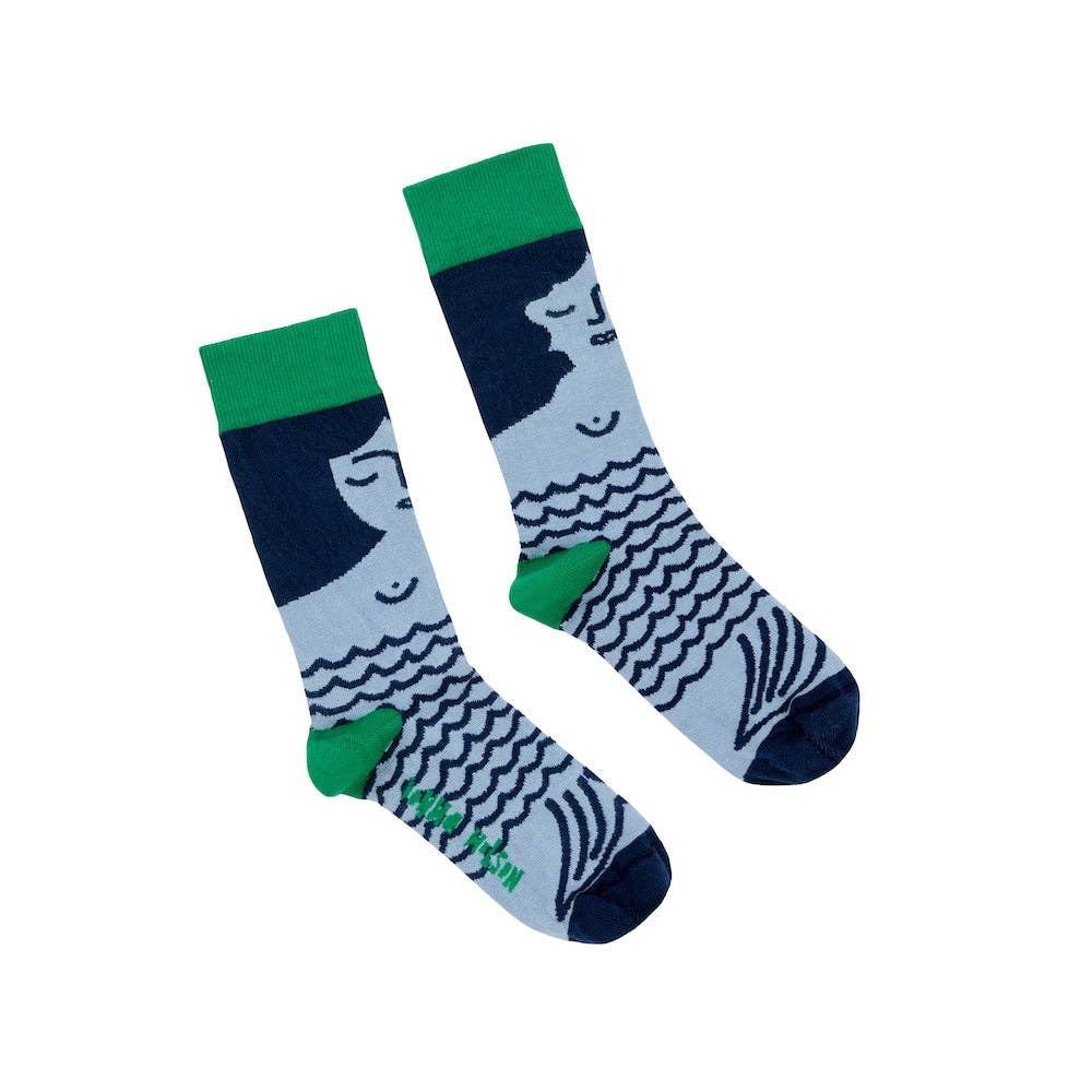 Donna Wilson Socken mit Meerjungfrauen-Motiv