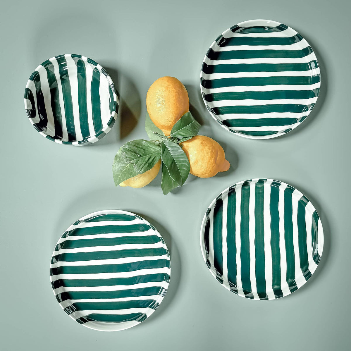 Magazin Minori Becher Stripes - gentle green