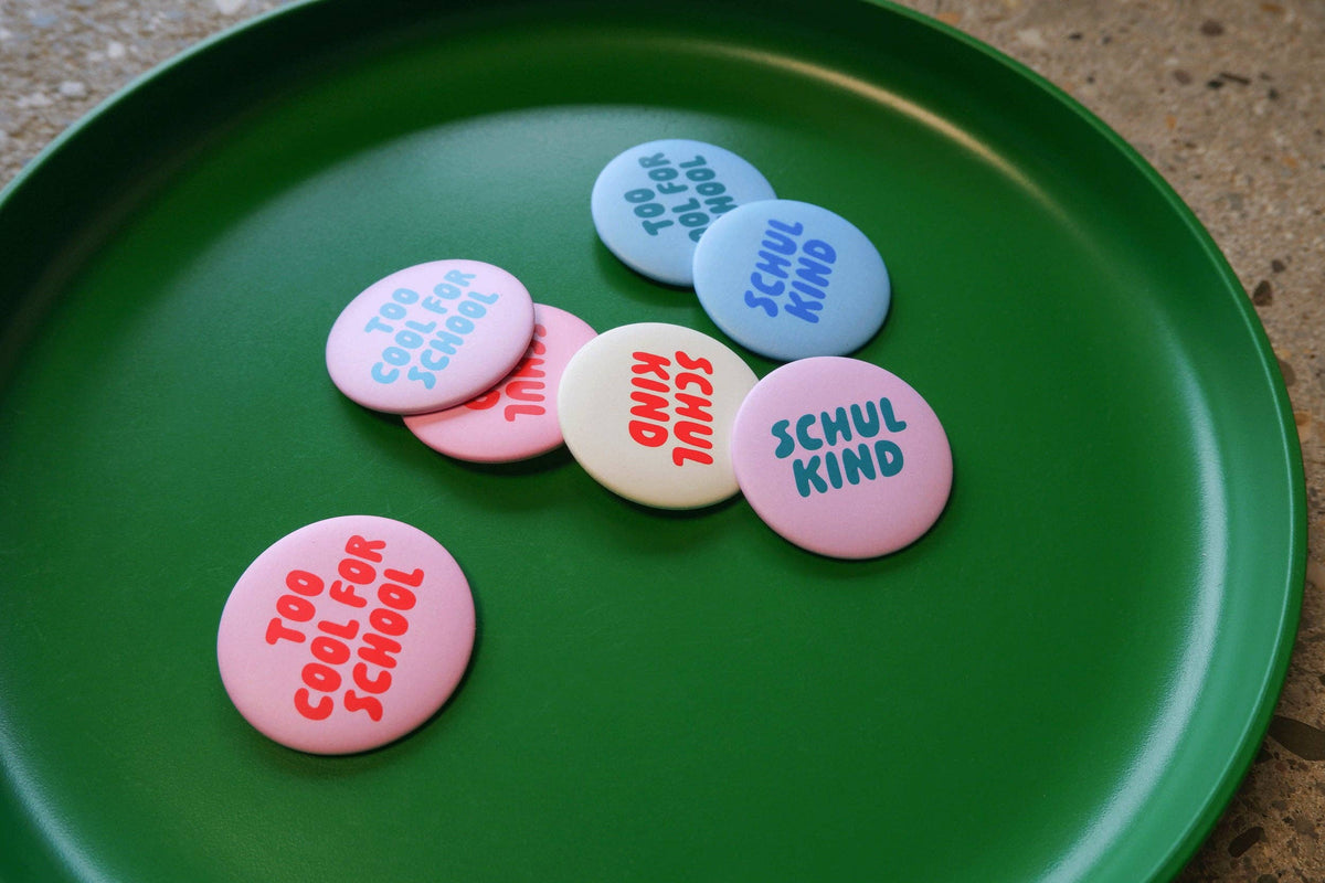 tinyday - Button "Schulkind rosa"