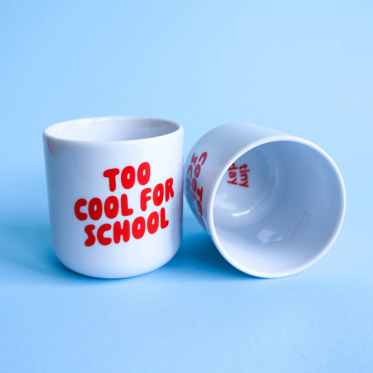 Tinyday "Too cool for school" Becher | rot