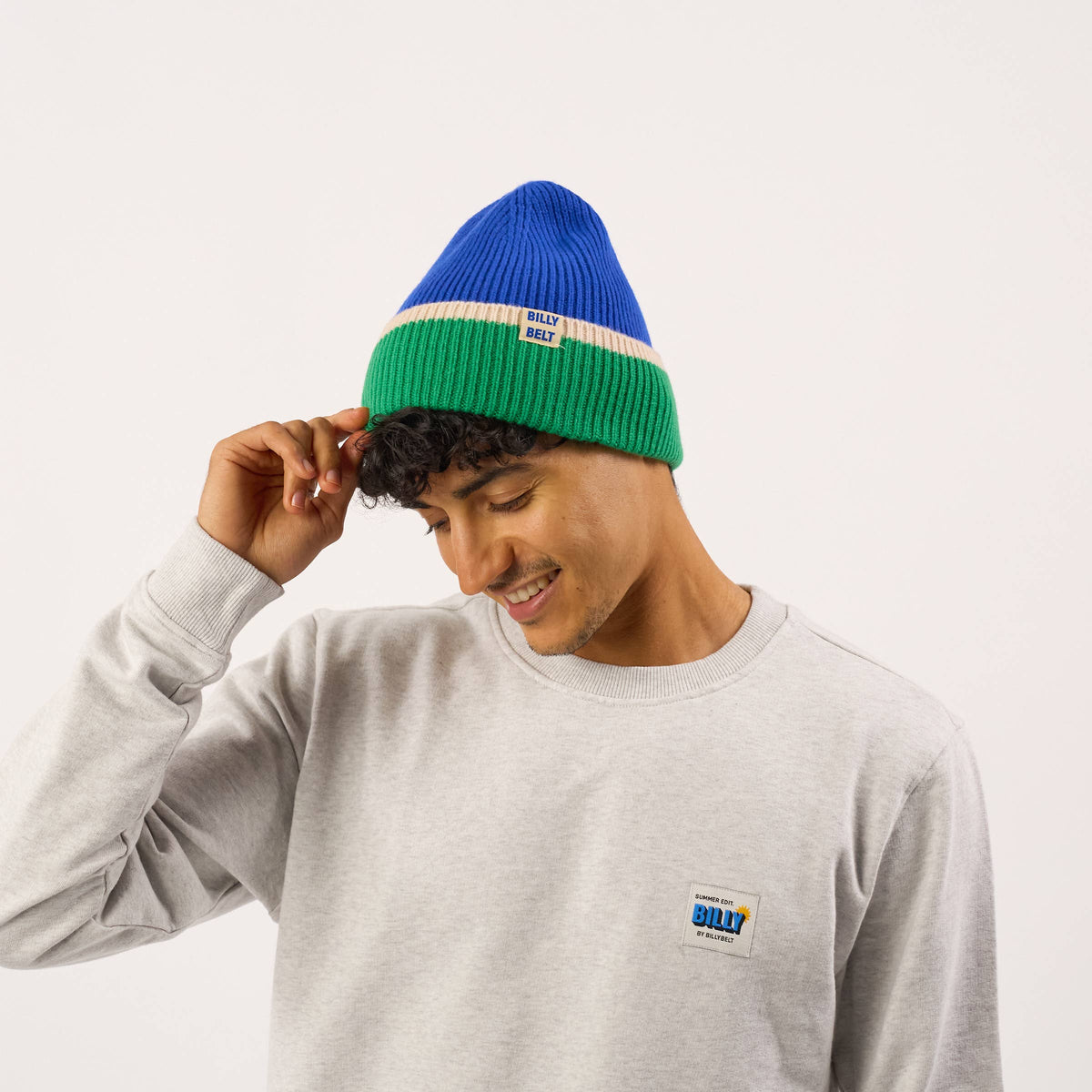 BILLYBELT - Beanie - Blau, Grün und Beige
