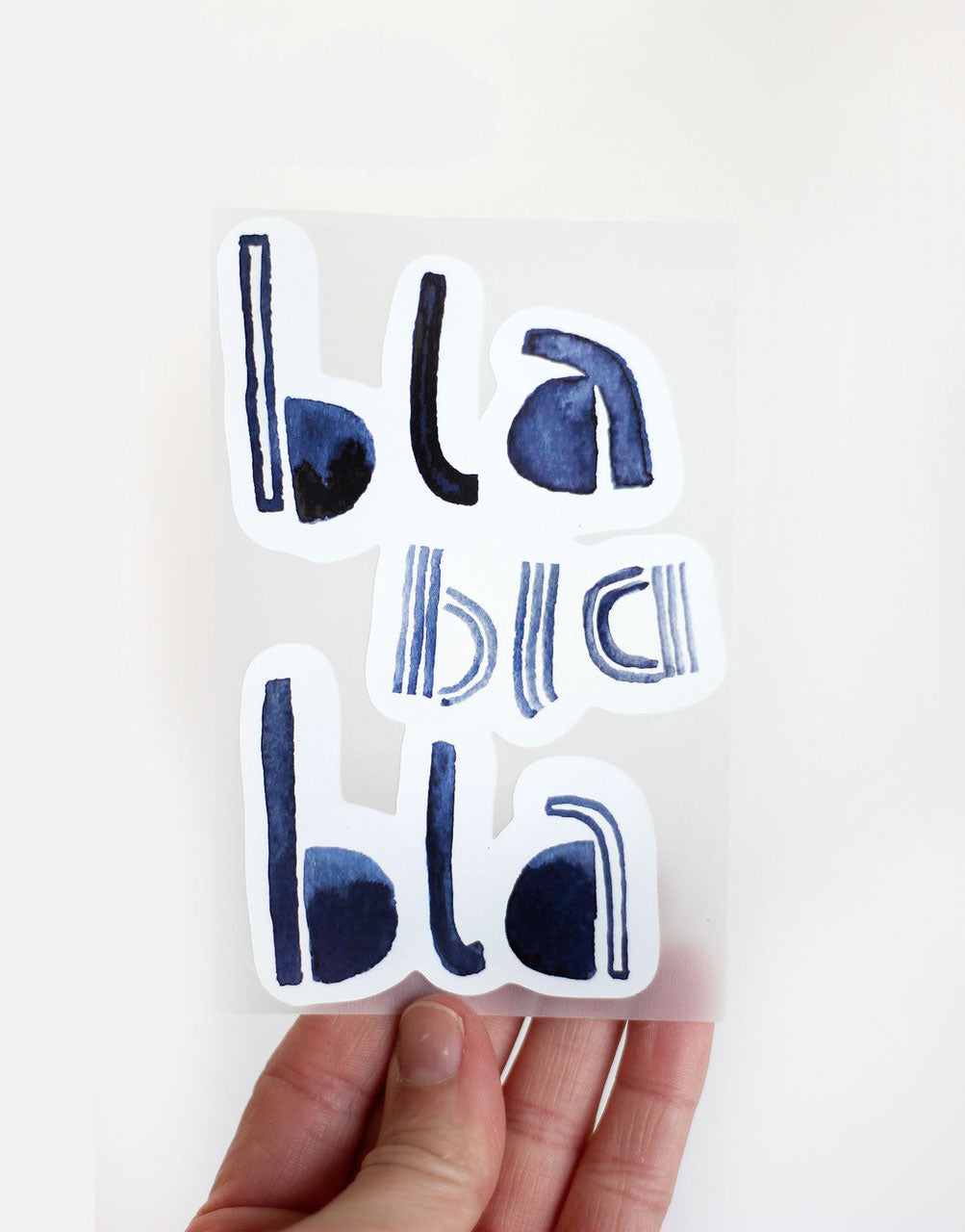 Bügelbild Blablabla von Halfbird
