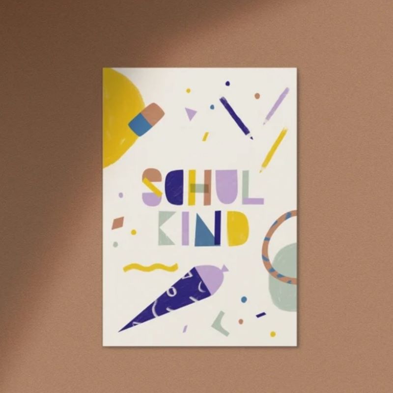 Anna Beddig Postkarte 'Schulkind'