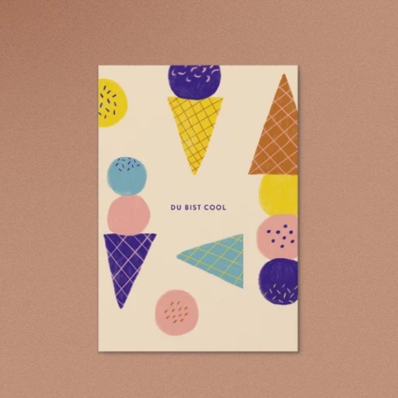 Anna Beddig Postkarte 'Du bist cool'
