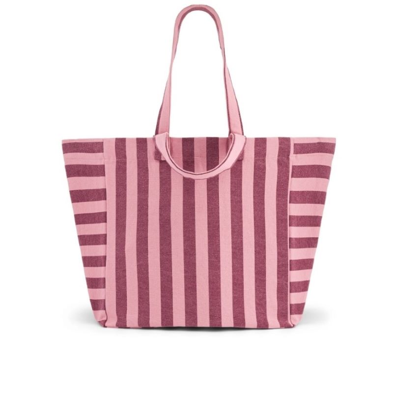 Rose in April "Elisa" Shopper Burgunderrot/Rosa Stripes'