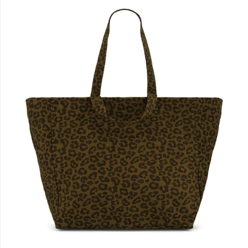 Rose in April  "Elisa" Shopper Olivgrün Leopard'