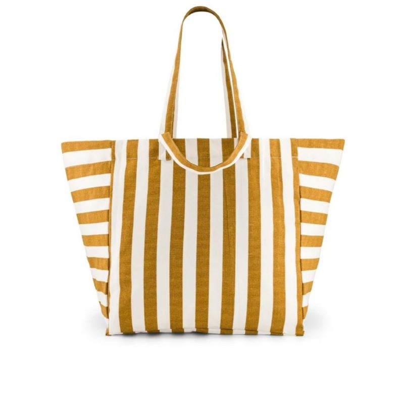 Rose in April "Elisa" Shopper Caramel Stripes'
