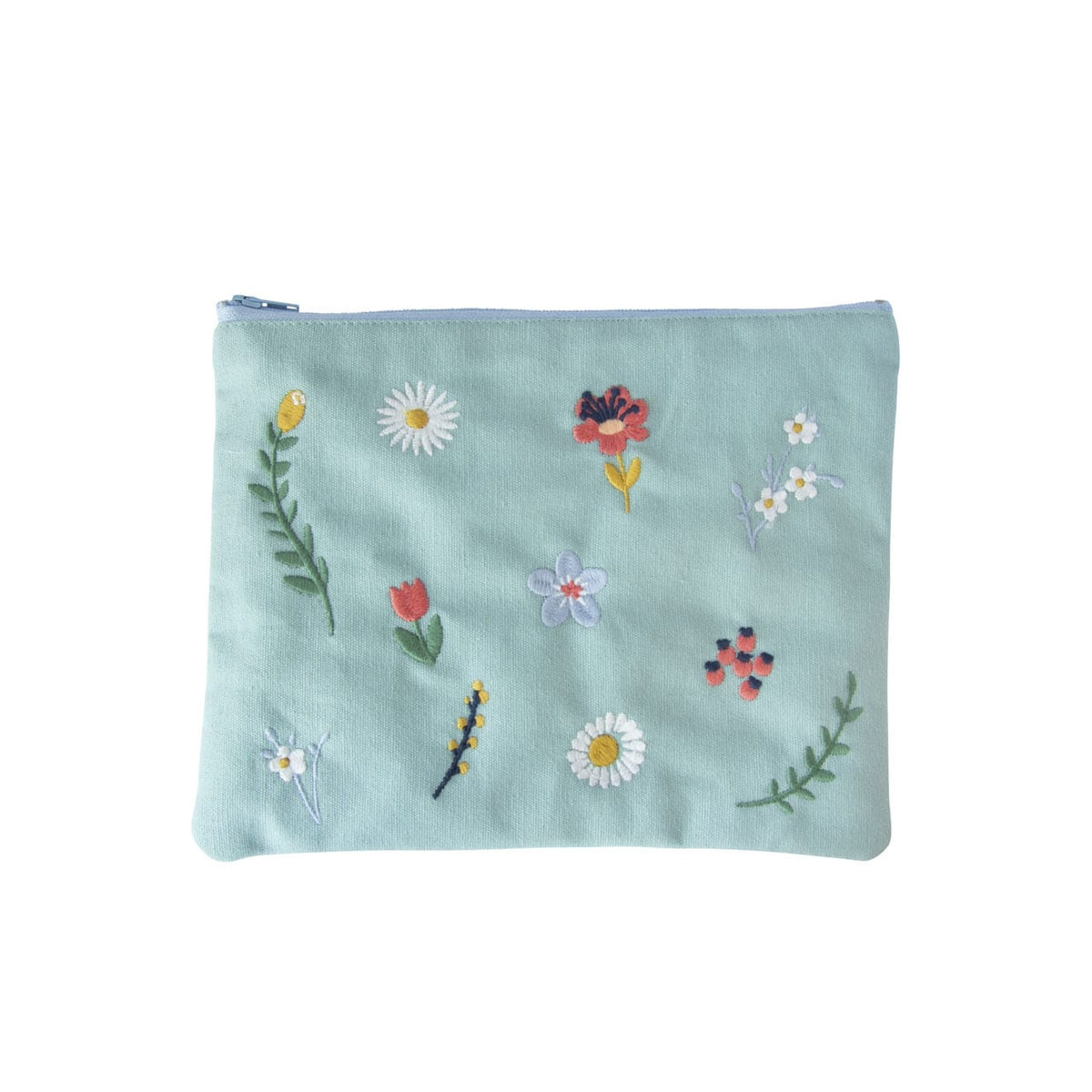 Kosmetiktasche 'Blumen/grün' Globalaffairs