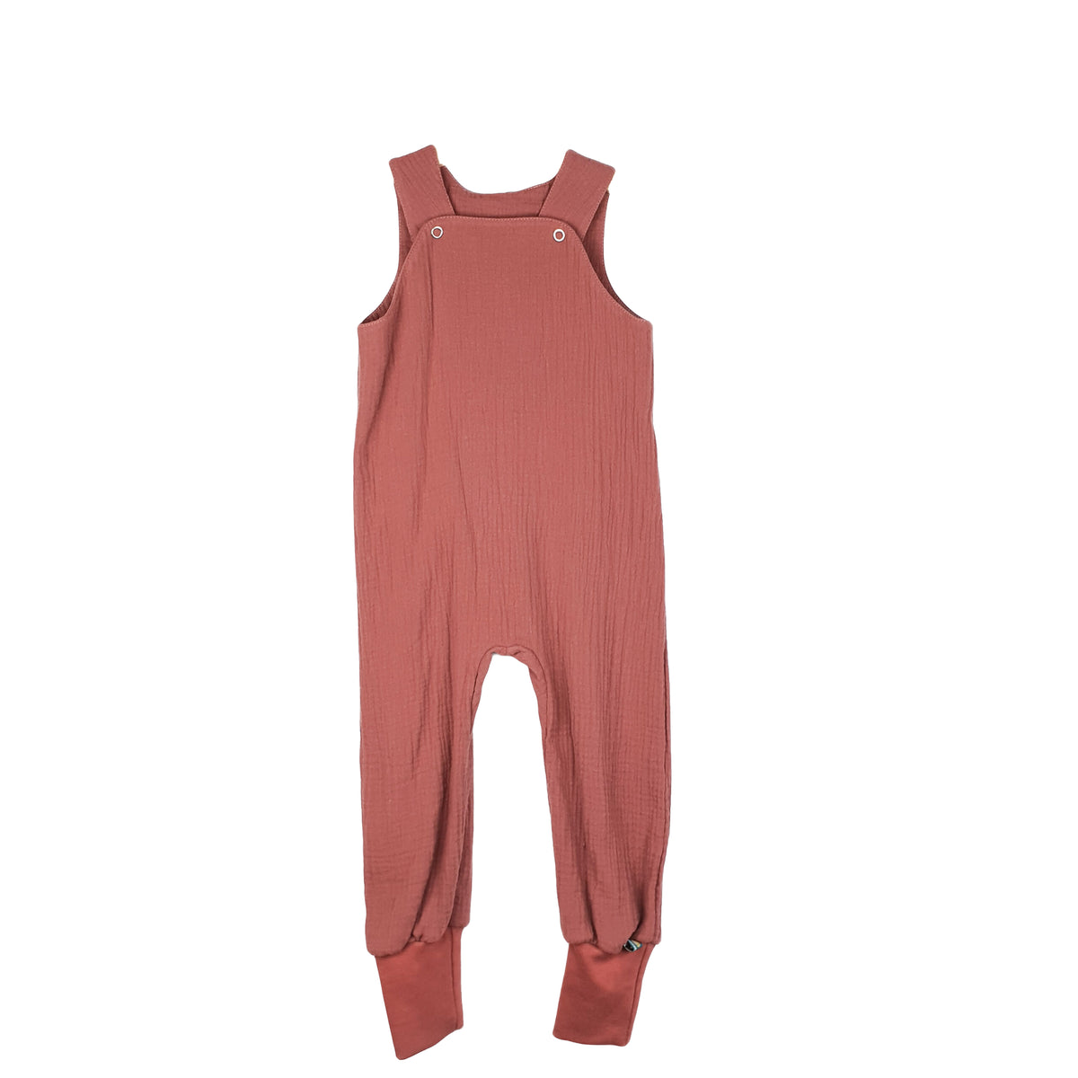 Latzhose Musselin dunkles altrosa