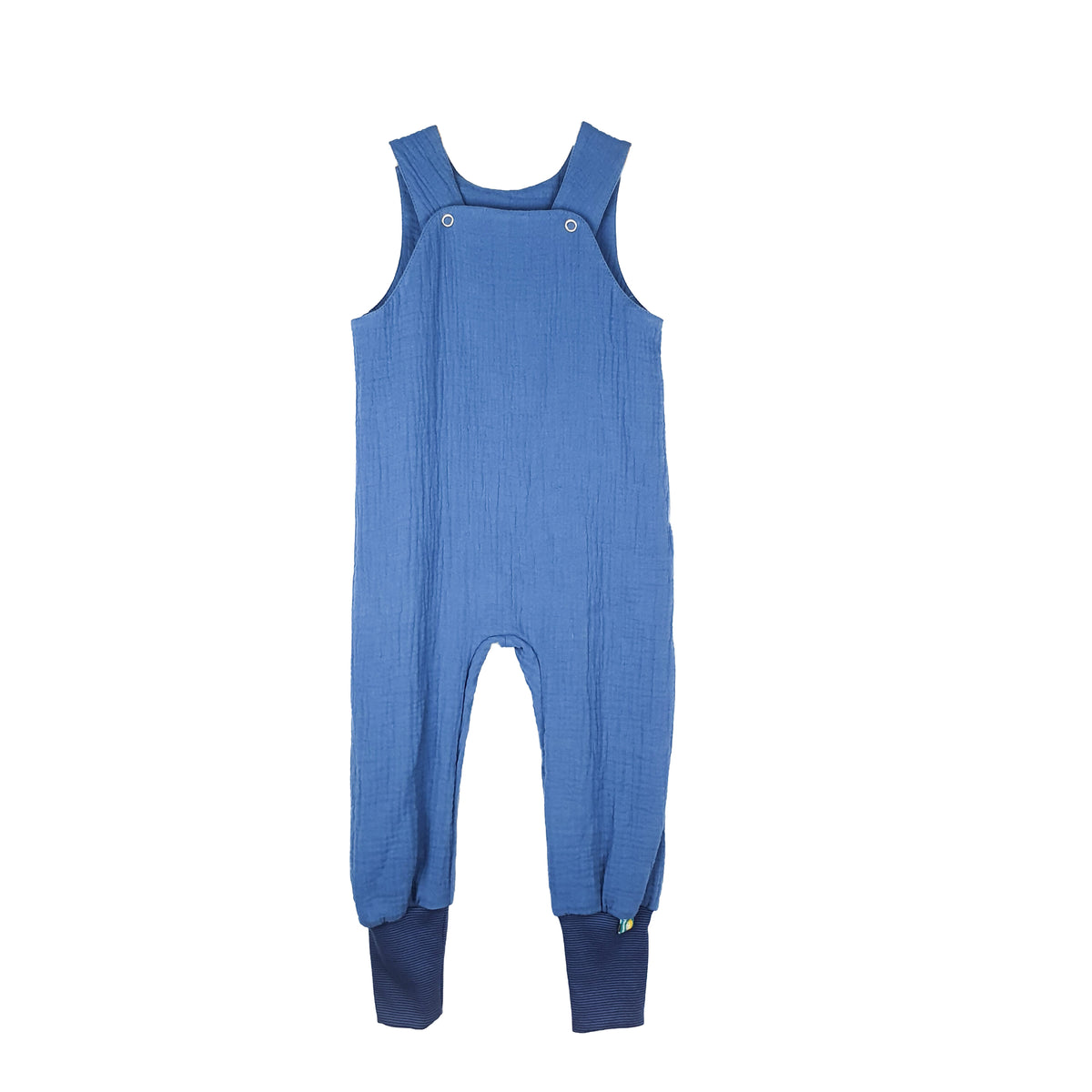 Latzhose Musselin jeansblau