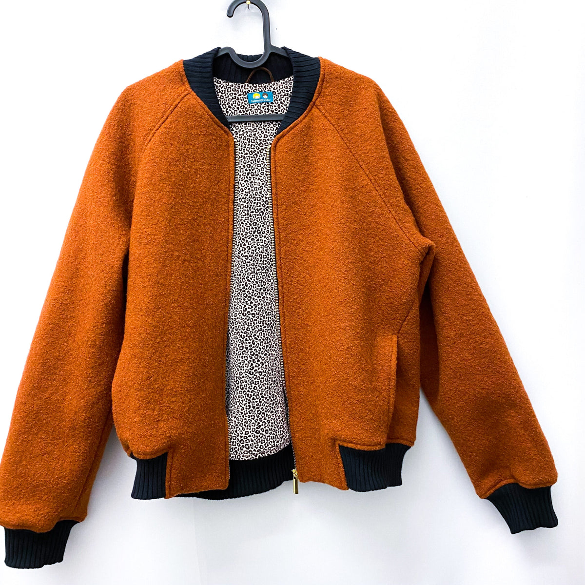 Studio du. Bomberjacke Wollwalk rost/Leo