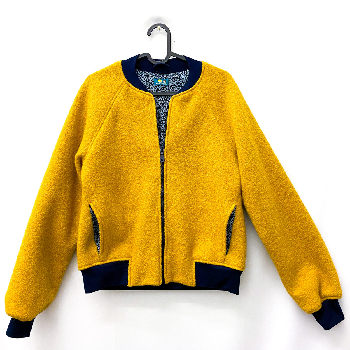 Studio du. Bomberjacke Wollwalk senf/Leo