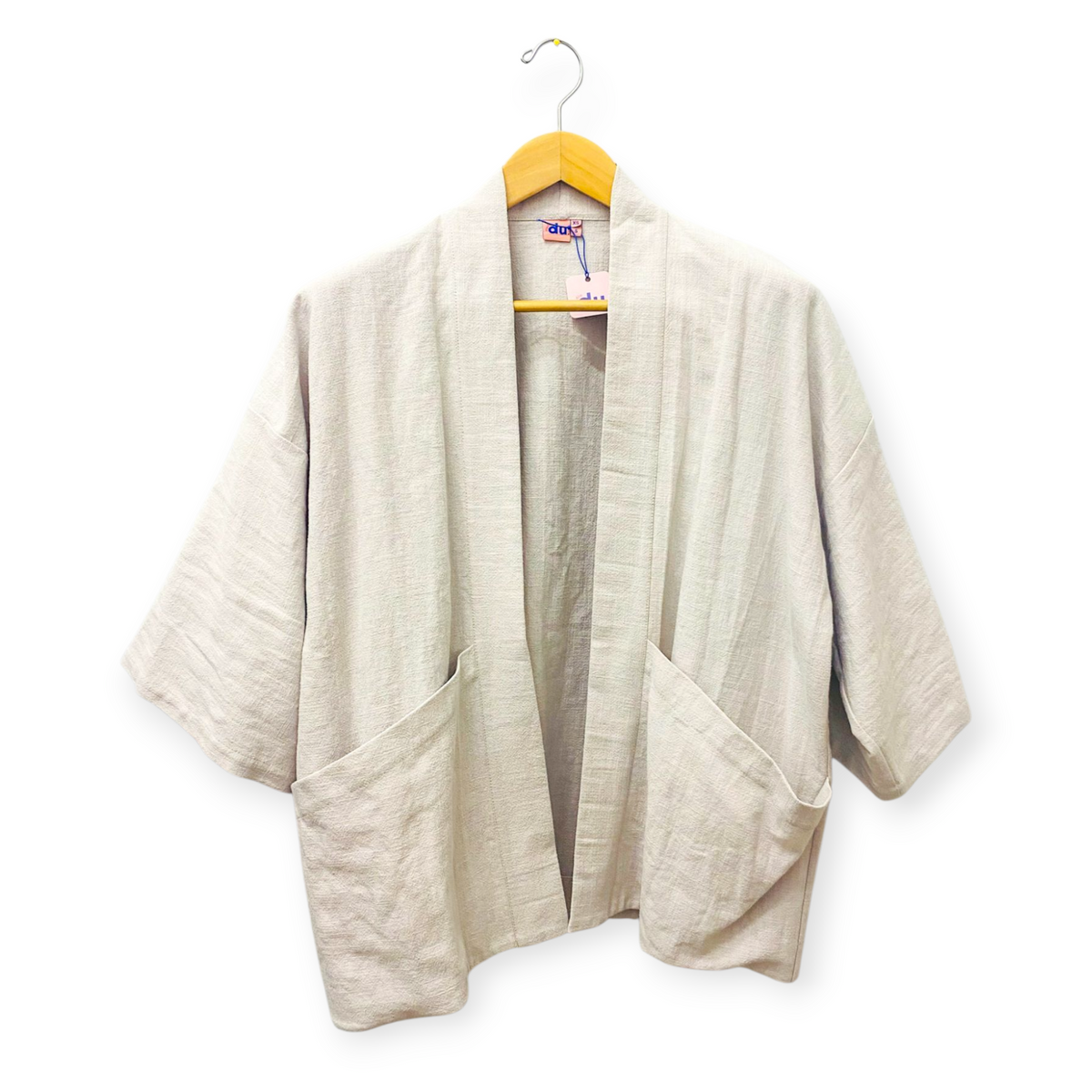 Stduio du. Kimono washed Leinen 'silver'