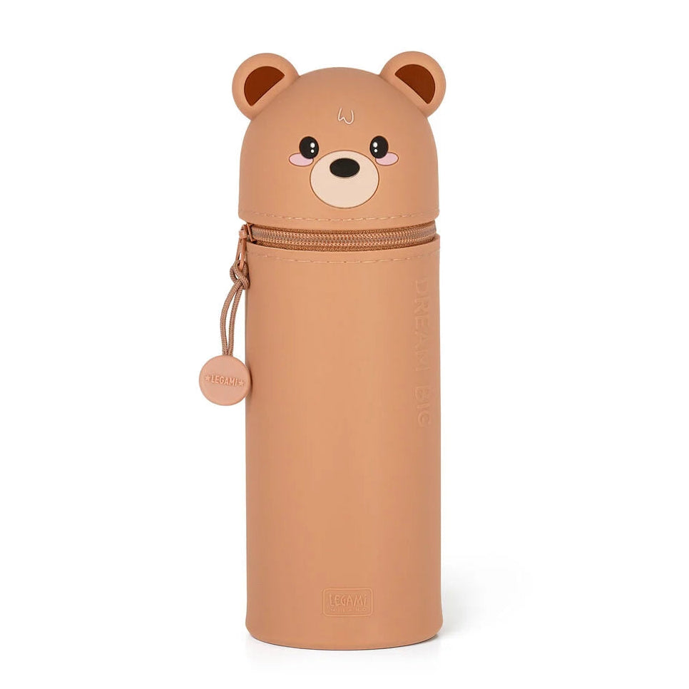 Legami 2-in-1 Federmäppchen aus Silikon Teddy Bear „Dream Big“