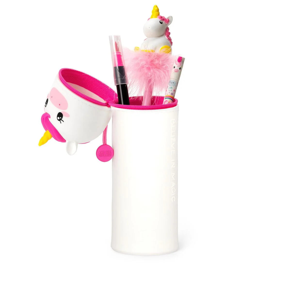 Legami '2-in-1-Federmäppchen aus Silikon Unicorn „Believe in Magic“